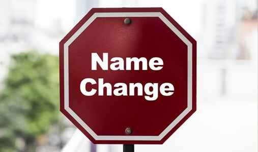 change name